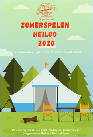 Voorkant flyer Zomerspelen Heiloo 2020